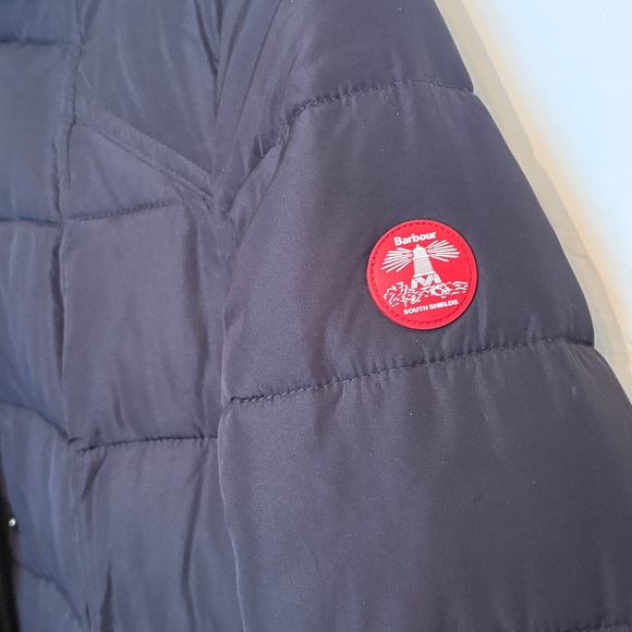 Barbour Landry Long Quilted Down Coat - Picture 5 of 10